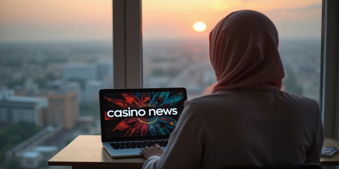 arab woman reading the news